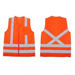 COLETE 1 BOLSO REFLETIVO LARANJA TAM. XXG