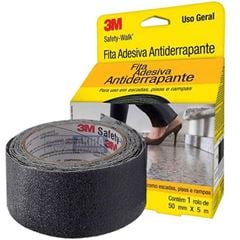 FITA ANTIDERRAPANTE SAFETYWALK 3M PRETO 50MM X 5M