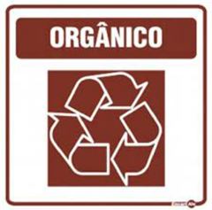 PLACA LIXO ORGÂNICO 18X18X00