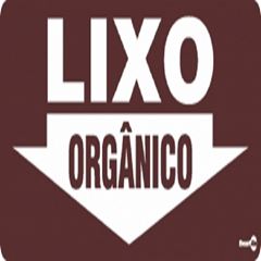 PLACA LIXO ORGÂNICO 13X30X0,80