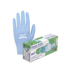LUVA NITRÍLICA DESCARTAVEL SENSI SOFT AZUL TAM. M/8 CA 46249