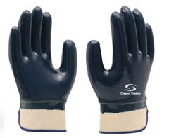 LUVA SUPORTE TEXTIL NITRILICA PUNHO LONA SS1001 AZUL TAM.M/8 CA 49538