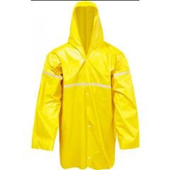 CAPA DE CHUVA PVC FORRADO COM REFLETIVO AMARELO TAM.M CA 28449