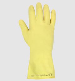 LUVA SEGURANÇA PURAGUARD SILVER LATEX AMARELA TAM.M/8 CA 50935