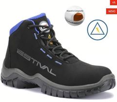 BOTA DE SEGURANCA ELETRICISTA PRETO E AZUL  N.43 CA 45932