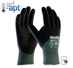 LUVA SEGURANÇA MAXIFLEX CUT 3/4 PRETA E VERDE TAM.P/7 CA 51707