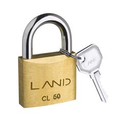 CADEADO TRADICIONAL LATÃO LAND 50MM