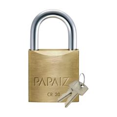 CADEADO TRADICIONAL LATÃO PAPAIZ 20MM