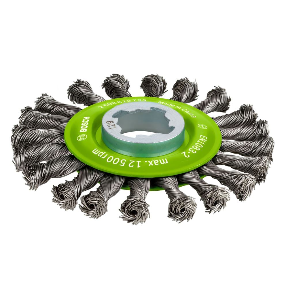 ESCOVA CIRCULAR INOX TRANÇADA X-LOCK