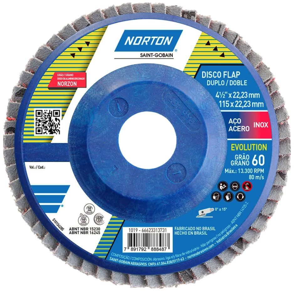 DISCO FLAP EVOLUTION R822 AÇO/INOX