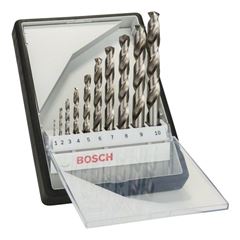 JOGO DE BROCAS ROBUST LINE METAL 10 PEÇAS