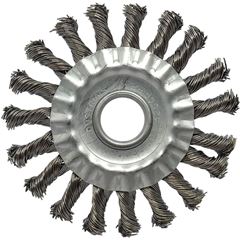 ESCOVA TRANÇADA AÇO CARBONO 4.1/2 X 1/4 X 7/8
