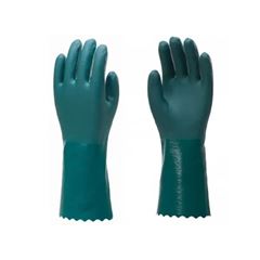 LUVA PVC COM FORRO VERDE 35CM CA 34570